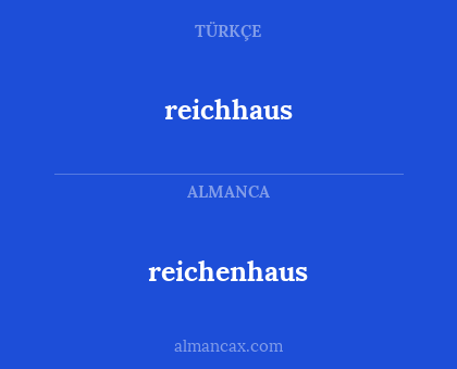 reichhaus - reichenhaus