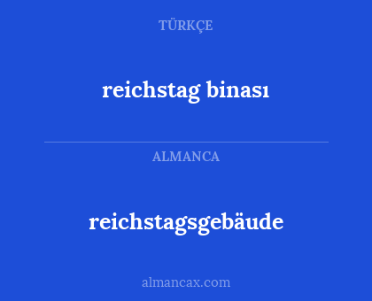 reichstagsgebäude - reichstag binası