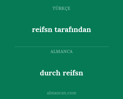 durch reifsn - reifsn tarafından