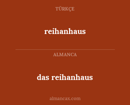 reihanhaus - das reihanhaus