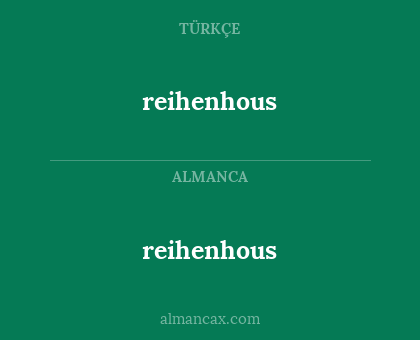 reihenhous - reihenhous