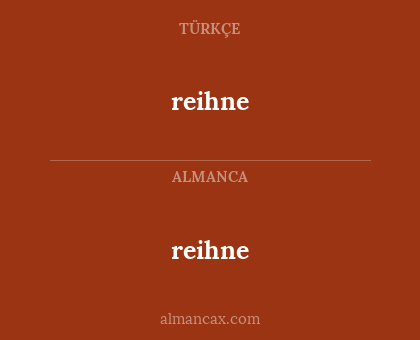 reihne - reihne