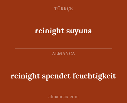 reinight suyuna - reinight spendet feuchtigkeit