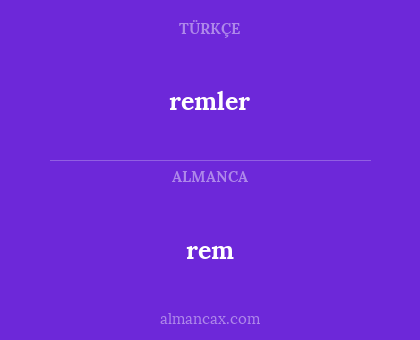 rem - remler