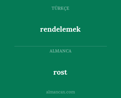 rost - rendelemek