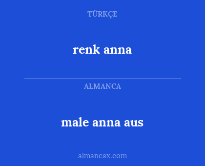 renk anna - male anna aus