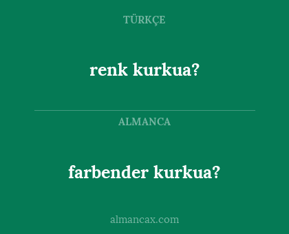 farbender kurkua? - renk kurkua?