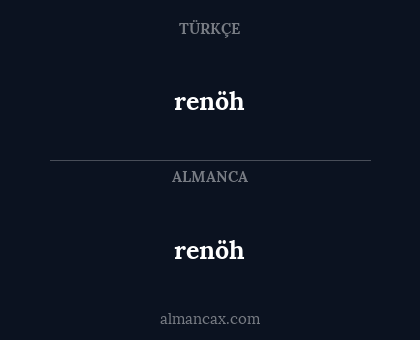 renöh - renöh