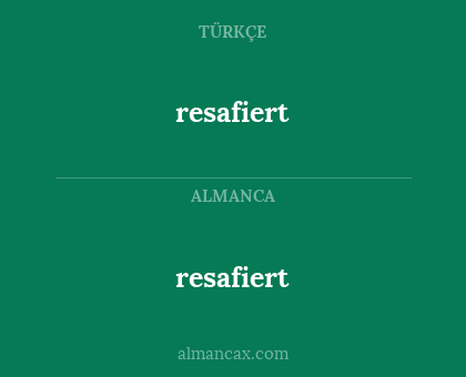 resafiert - resafiert
