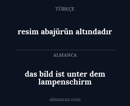 resim abajürün altındadır - das bild ist unter dem lampenschirm