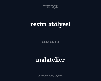 malatelier - resim atölyesi