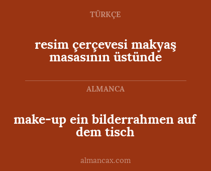 make-up ein bilderrahmen auf dem tisch - resim çerçevesi makyaş masasının üstünde