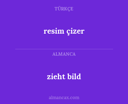 resim çizer - zieht bild