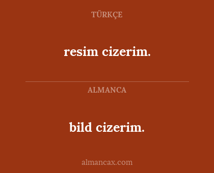 resim cizerim. - bild cizerim.