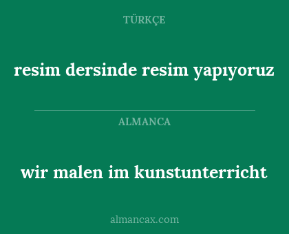 wir malen im kunstunterricht - resim dersinde resim yapıyoruz