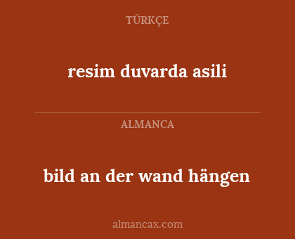 resim duvarda asili - bild an der wand hängen