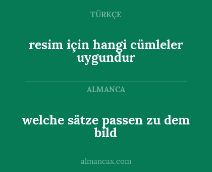 resim için hangi cümleler uygundur - welche sätze passen zu dem bild