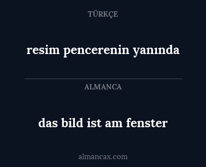 resim pencerenin yanında - das bild ist am fenster