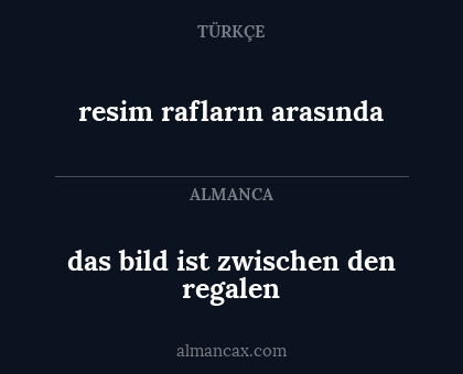 das bild ist zwischen den regalen - resim rafların arasında