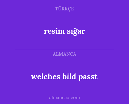 welches bild passt - resim sığar