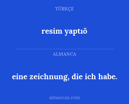 resim yaptıö - eine zeichnung, die ich habe.