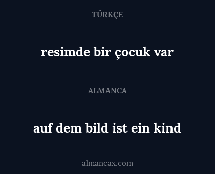 auf dem bild ist ein kind - resimde bir çocuk var