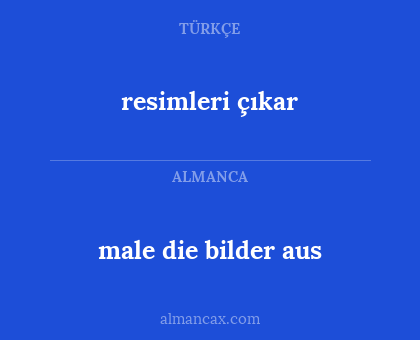 resimleri çıkar - male die bilder aus