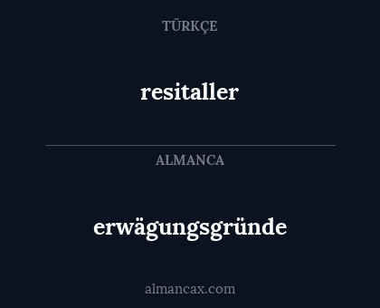 erwägungsgründe - resitaller