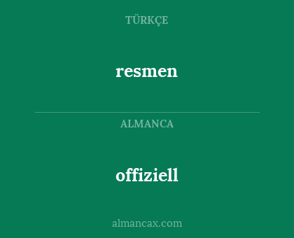 offiziell - resmen