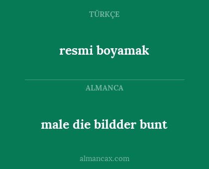 male die bildder bunt - resmi boyamak