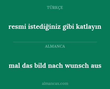 resmi istediğiniz gibi katlayın - mal das bild nach wunsch aus