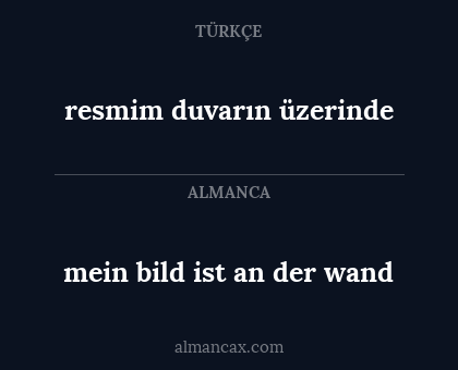 resmim duvarın üzerinde - mein bild ist an der wand