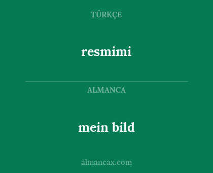resmimi - mein bild
