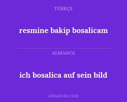 resmine bakip bosalicam - ich bosalica auf sein bild