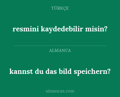 resmini kaydedebilir misin? - kannst du das bild speichern?