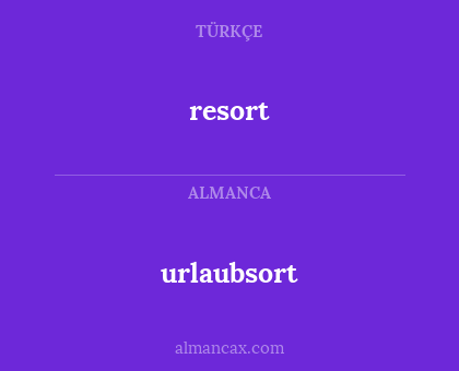 resort - urlaubsort