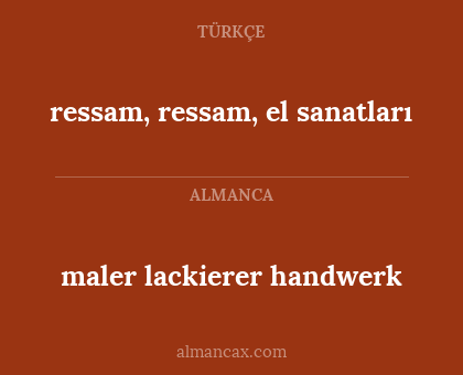 maler lackierer handwerk - ressam, ressam, el sanatları
