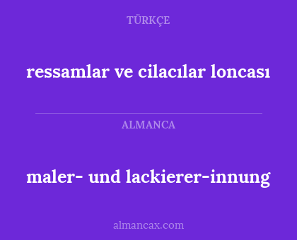 maler- und lackierer-innung - ressamlar ve cilacılar loncası