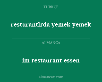 im restaurant essen - resturantlrda yemek yemek