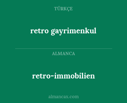 retro-immobilien - retro gayrimenkul