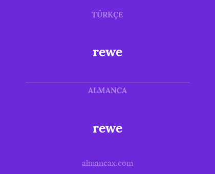 rewe - rewe