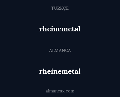 rheinemetal - rheinemetal