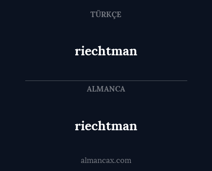 riechtman - riechtman