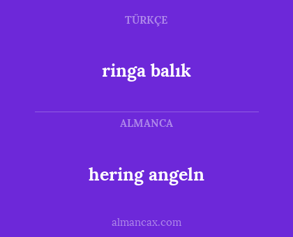 hering angeln - ringa balık