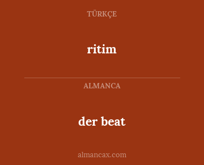 der beat - ritim