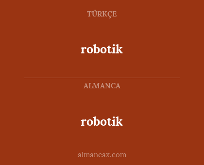 robotik - robotik