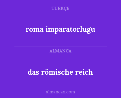 roma imparatorlugu - das römische reich
