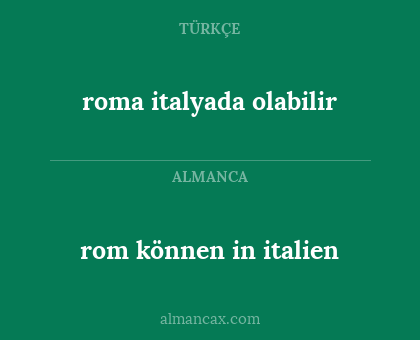 roma italyada olabilir - rom können in italien