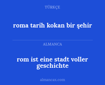 roma tarih kokan bir şehir - rom ist eine stadt voller geschichte