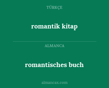 romantisches buch - romantik kitap
